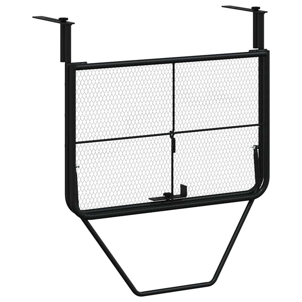 Balkontisch Schwarz 60x40 cm Stahl