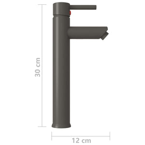 Badezimmer Mischbatterie Grau 12x30 cm