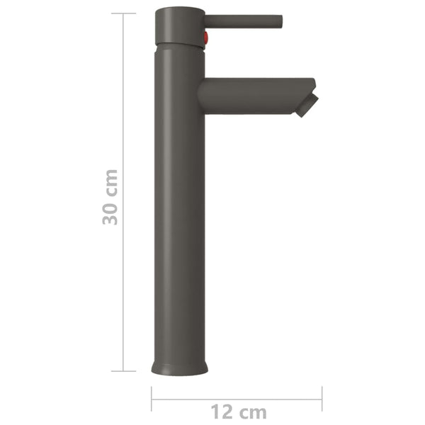 Badezimmer Mischbatterie Grau 12x30 cm