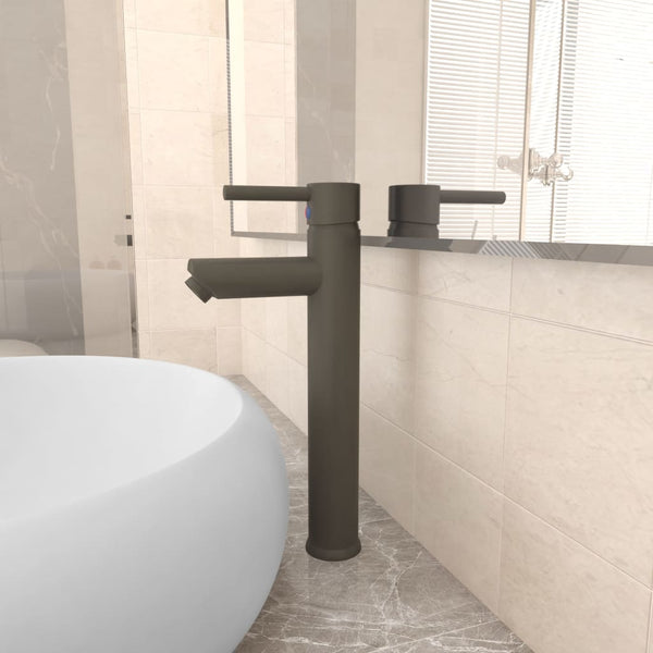 Badezimmer Mischbatterie Grau 12x30 cm