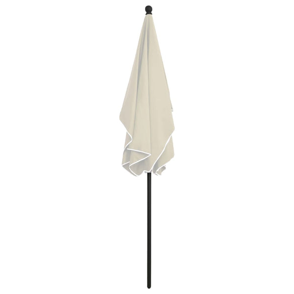 Sonnenschirm mit Mast 210x140 cm Sandfarben