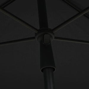 Sonnenschirm mit Mast 210x140 cm Anthrazit