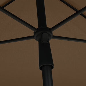 Sonnenschirm mit Mast 210x140 cm Taupe