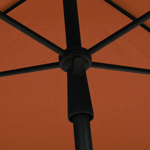 Sonnenschirm mit Mast 210x140 cm Terracotta-Rot