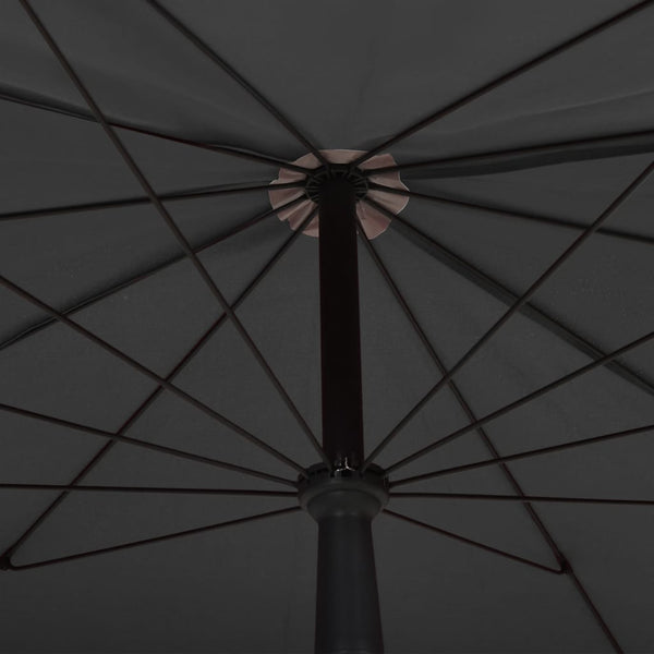 Sonnenschirm mit Mast 200x130 cm Anthrazit