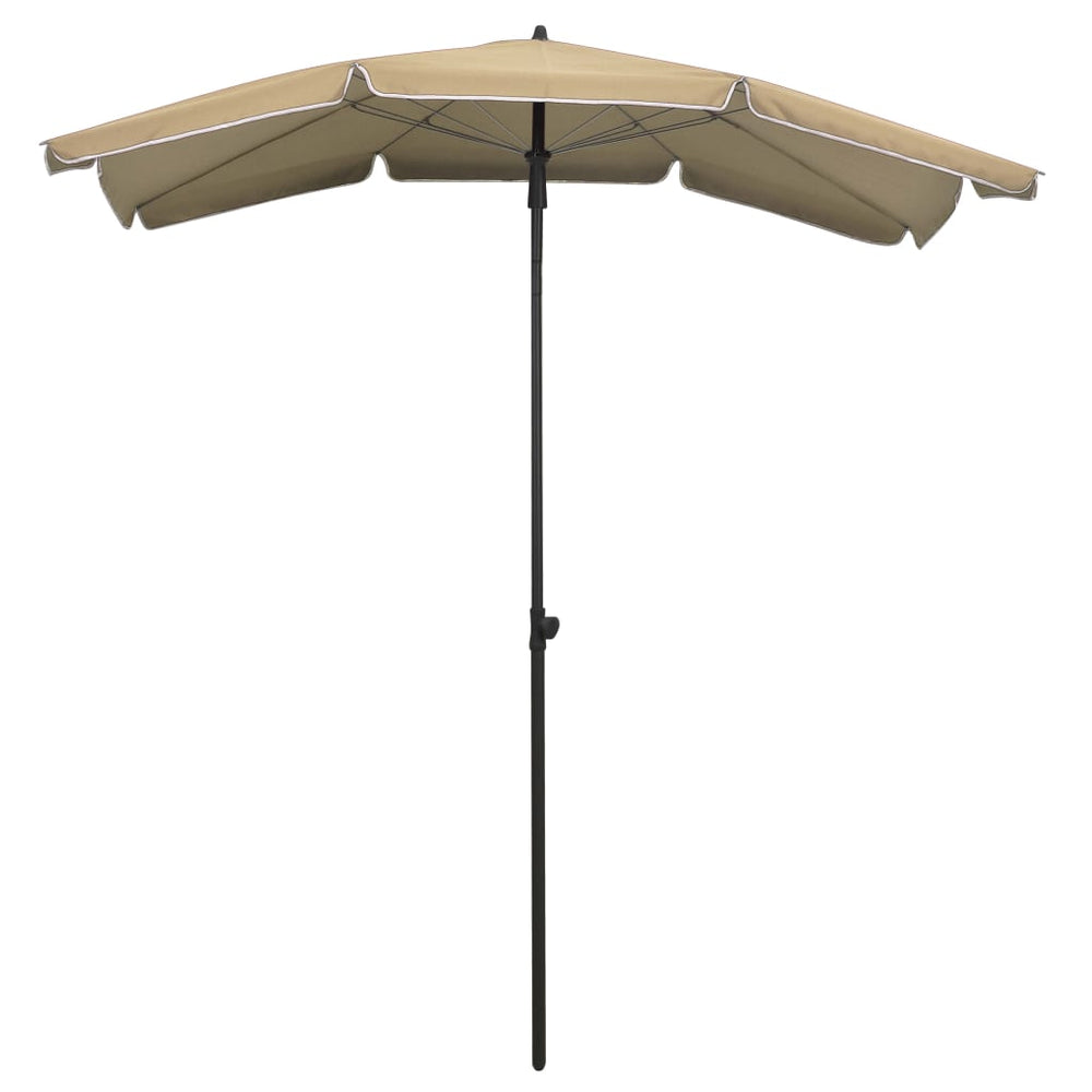 vidaXL Parasol avec mât 200x130 cm Taupe