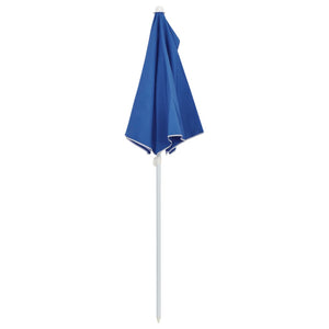 Halb-Sonnenschirm mit Mast 180x90 cm Azurblau