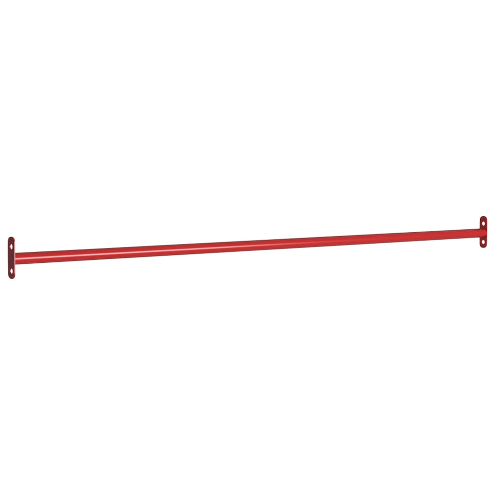 Rote Turnstange Stahl 125 cm