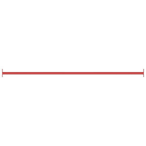 Rote Turnstange Stahl 125 cm