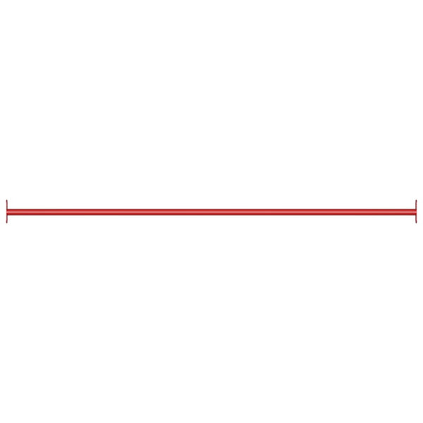 Rote Turnstange Stahl 125 cm