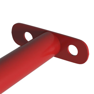 Rote Turnstange Stahl 125 cm