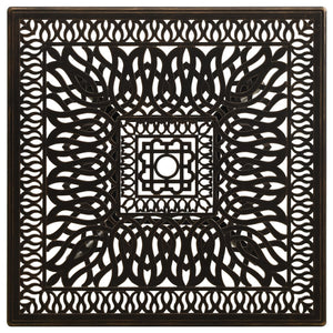 Gartentisch Bronzen 90x90x73 cm Aluminiumguss