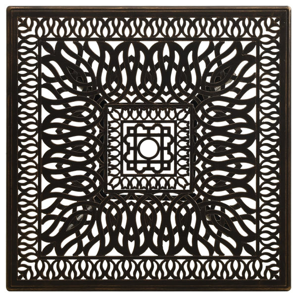 Gartentisch Bronzen 90x90x73 cm Aluminiumguss