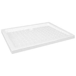 Duschwanne Anti-Rutsch Weiß 90x70x4 cm ABS