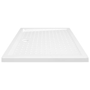 Duschwanne Anti-Rutsch Weiß 80x100x4 cm ABS