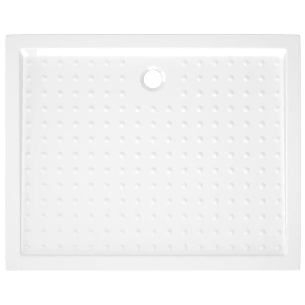 Duschwanne Anti-Rutsch Weiß 80x100x4 cm ABS