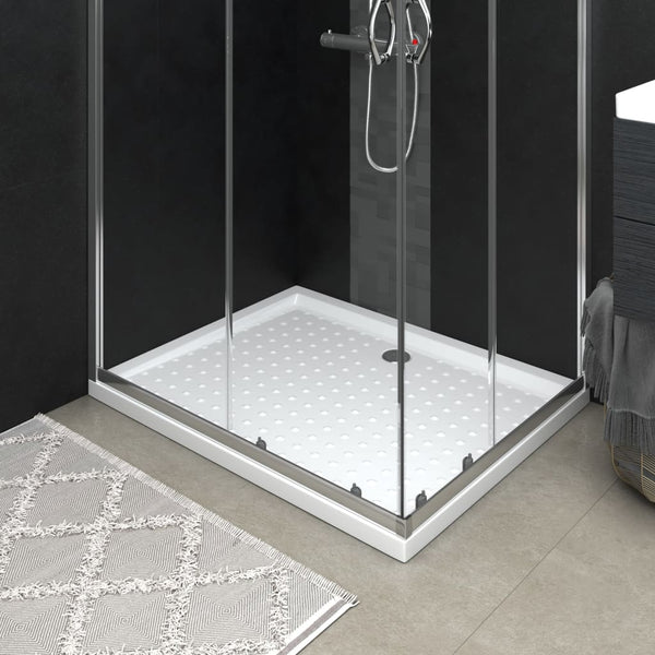 Duschwanne Anti-Rutsch Weiß 80x100x4 cm ABS