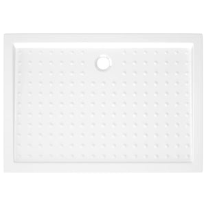 Duschwanne Anti-Rutsch Weiß 70x100x4 cm ABS
