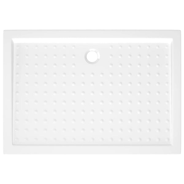 Duschwanne Anti-Rutsch Weiß 70x100x4 cm ABS