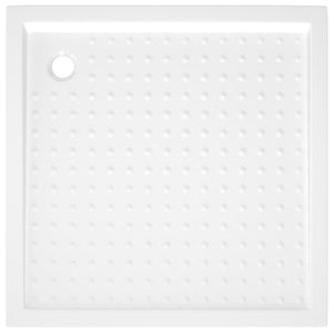Duschwanne Anti-Rutsch Weiß 80x80x4 cm ABS