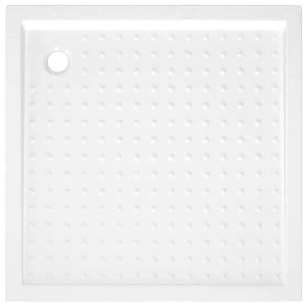 Duschwanne Anti-Rutsch Weiß 80x80x4 cm ABS