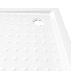 Duschwanne Anti-Rutsch Weiß 80x80x4 cm ABS
