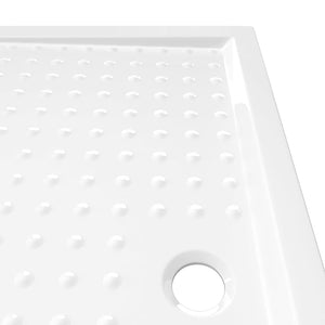 Duschwanne Anti-Rutsch Weiß 80x120x4 cm ABS