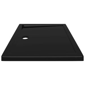 Duschtasse ABS Rechteckig Schwarz 80x100 cm