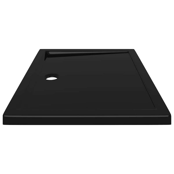 Duschtasse ABS Rechteckig Schwarz 80x100 cm