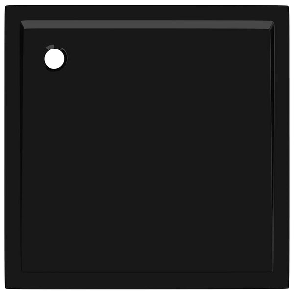Duschtasse ABS Quadratisch Schwarz 80x80 cm