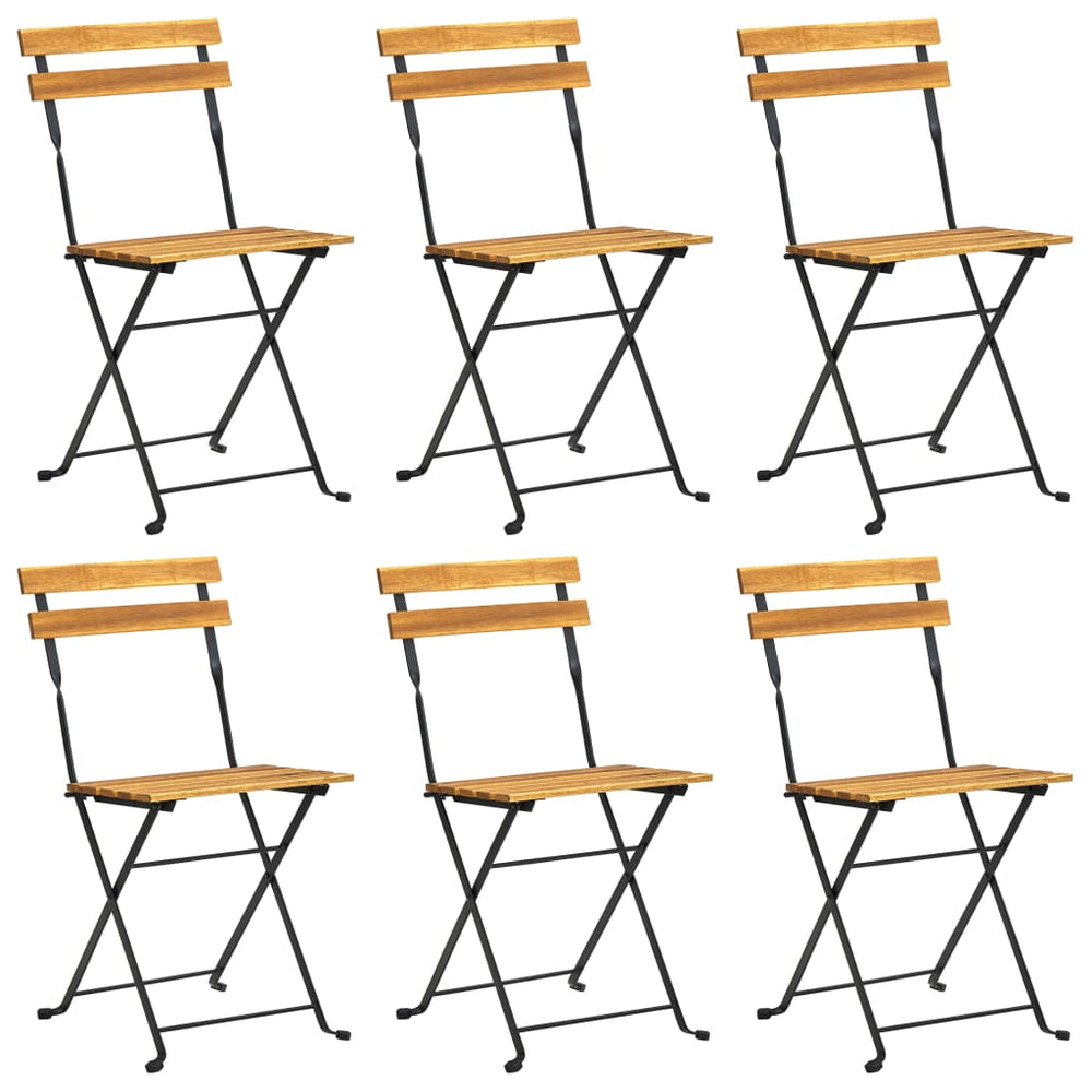 vidaXL Ensemble repas de jardin pliable 7 pcs Bois d'acacia massif