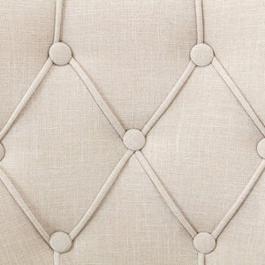 vidaXL Chaises de salle à manger 4 pcs Tissu beige