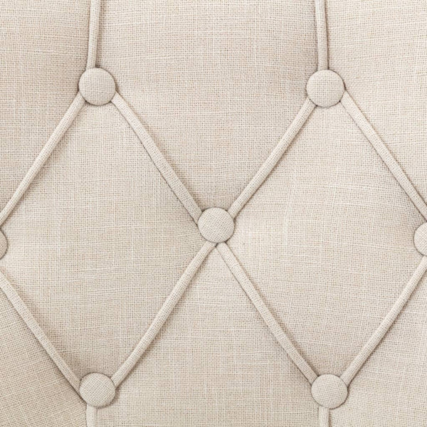 vidaXL Chaises de salle à manger 4 pcs Tissu beige