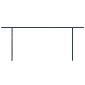 Stützen für Markisen Anthrazit 600x245 cm Eisen
