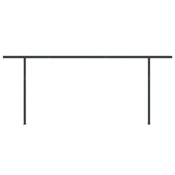 Stützen für Markisen Anthrazit 600x245 cm Eisen