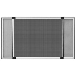 vidaXL Moustiquaire de fenêtre extensible Blanc (75-143)x50 cm