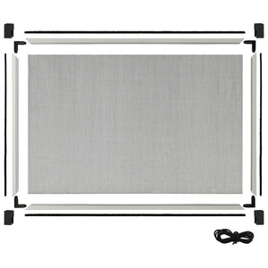 vidaXL Moustiquaire de fenêtre extensible Blanc (75-143)x50 cm