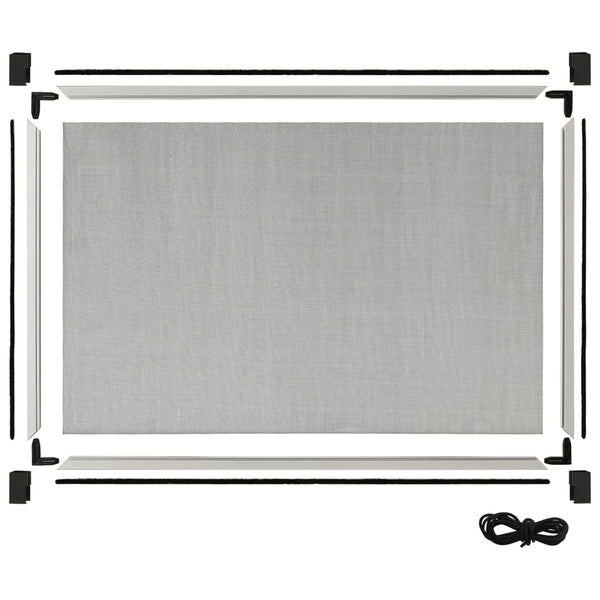 vidaXL Moustiquaire de fenêtre extensible Blanc (75-143)x50 cm