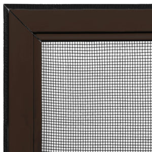 Ausziehbarer Insektenschutz für Fenster Braun (75-143)x50 cm