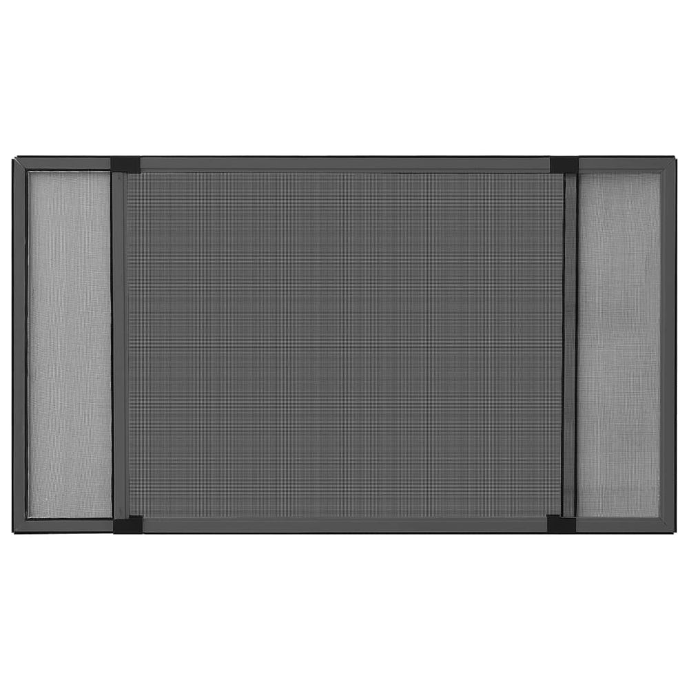 vidaXL Moustiquaire de fenêtre extensible Anthracite (75-143)x50cm