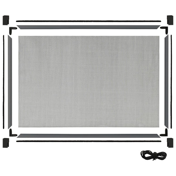 Ausziehbarer Insektenschutz für Fenster Anthrazit (75-143)x50cm