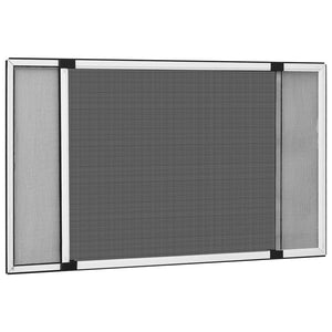 Teleskop-Fliegengitter für Fenster Weiß (100-193)x75 cm