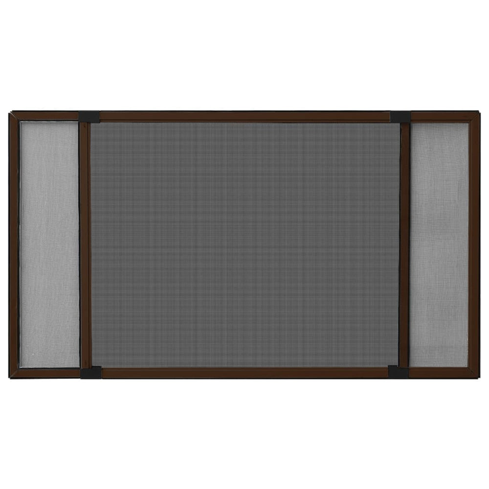 vidaXL Moustiquaire de fenêtre extensible Marron (100-193)x75 cm