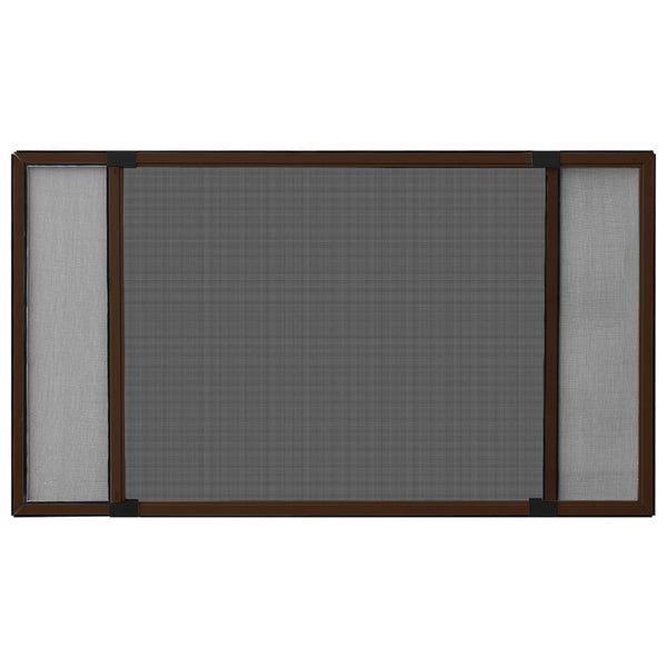 Ausziehbarer Insektenschutz für Fenster Braun (100-193)x75 cm