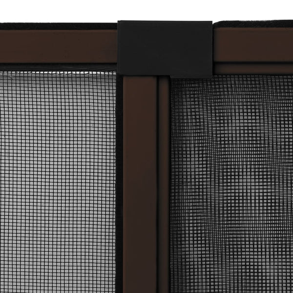 Ausziehbarer Insektenschutz für Fenster Braun (100-193)x75 cm