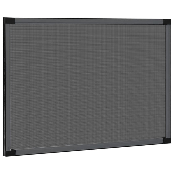 Teleskop-Fliegengitter für Fenster Anthrazit (100-193)x75 cm