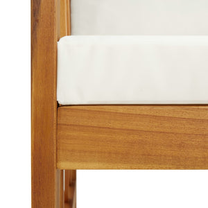 vidaXL Ensemble de salon de jardin 4 pcs avec coussins Bois d'acacia massif