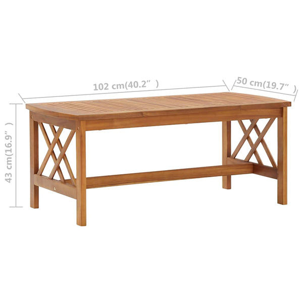 4-tlg. Garten-Lounge-Set mit Auflagen Massivholz Akazie