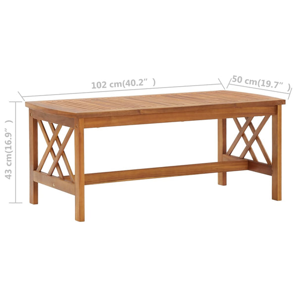 3-tlg. Garten-Lounge-Set mit Auflagen Massivholz Akazie