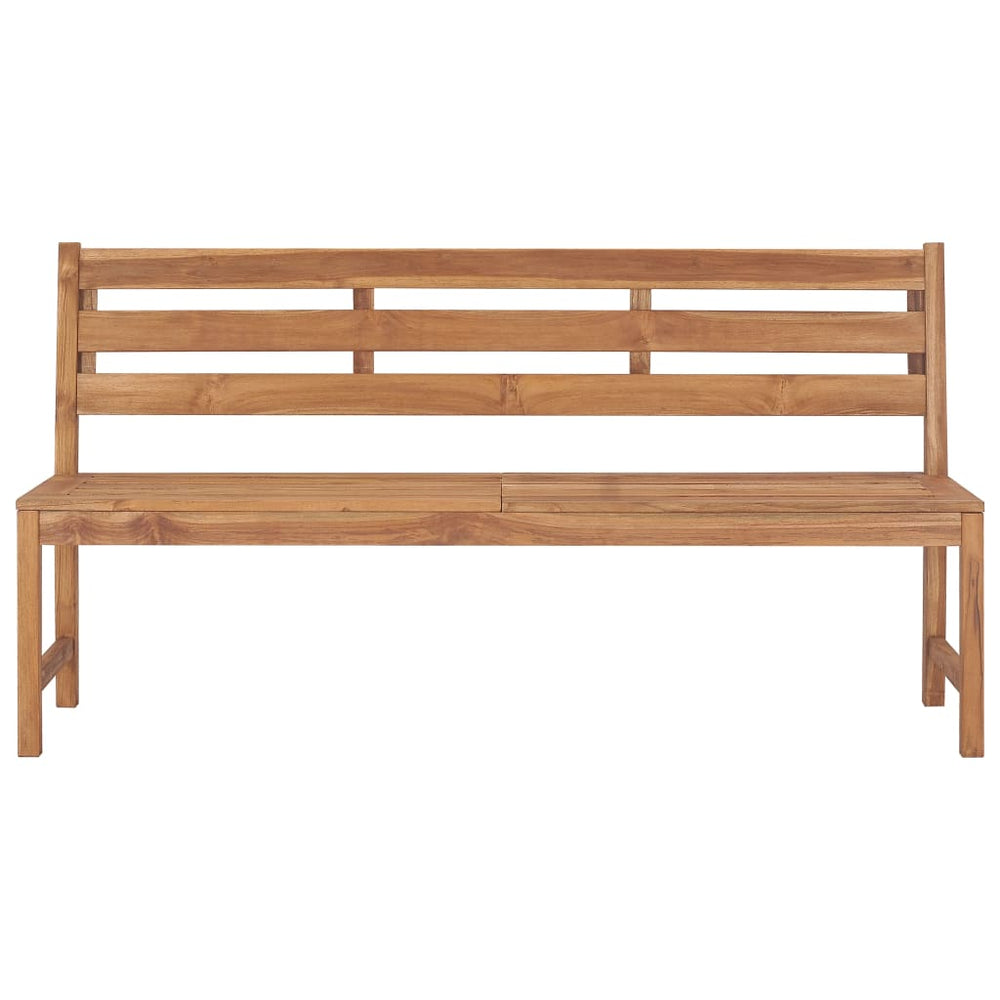 Gartenbank 170 cm Massivholz Teak